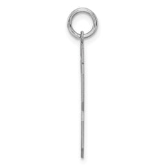 Sterling Silver/Rhodium-plated Satin Number 13 Charm - 3