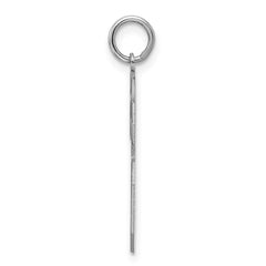 Sterling Silver/Rhodium-plated Satin Number 26 Charm - 2