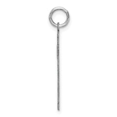 Sterling Silver/Rhodium-plated Satin Number 29 Charm - 4