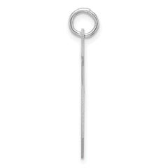 Sterling Silver/Rhodium-plated Polished Number 5 Charm - 2