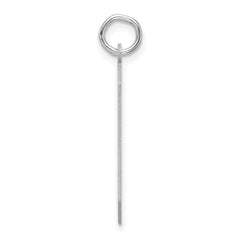 Sterling Silver/Rhodium-plated Polished Number 6 Charm - 3