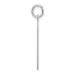 Sterling Silver/Rhodium-plated Polished Number 9 Charm - 2