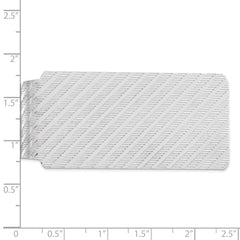 Sterling Silver Rhodium-plated Money Clip