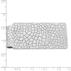 Sterling Silver Rhodium-plated Money Clip - 18