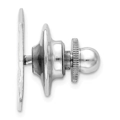 Sterling Silver Rhodium-plated Tie Tac - 5
