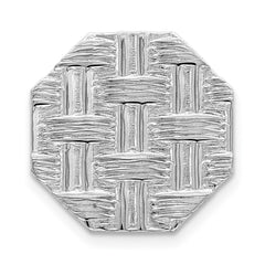 Sterling Silver Rhodium-plated Tie Tac - 5