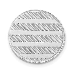 Sterling Silver Rhodium-plated Tie Tac - 6