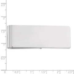 Sterling Silver Rhodium-plated Money Clip - 5