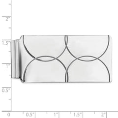 Sterling Silver Rhodium-plated Money Clip - 21