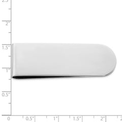 Sterling Silver Rhodium Plated Money Clip - 2