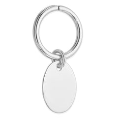 Sterling Silver Rhodium Plated Key Chain - 2