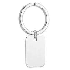 Sterling Silver Rhodium Plated Key Chain - 5