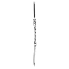 Sterling Silver Rhodium Plated Key Chain - 6