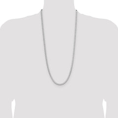 Sterling Silver 4.7mm D/C Square Franco Chain - 4