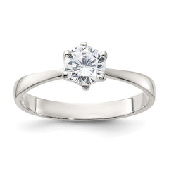 Sterling Silver CZ Ring - 37