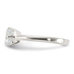 Sterling Silver CZ Ring - 19