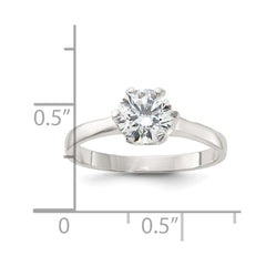 Sterling Silver CZ Ring - 19