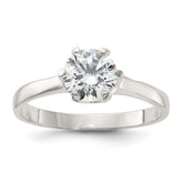Sterling Silver CZ Ring - 19