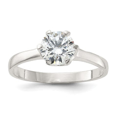 Sterling Silver CZ Ring - 19