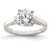 Sterling Silver CZ Ring - 38
