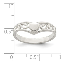 Sterling Silver Heart Ring - 2