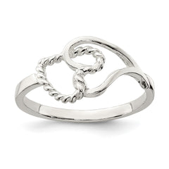Sterling Silver Heart Ring - 15