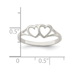 Sterling Silver Heart Ring - 16