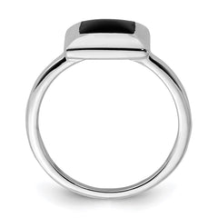 Sterling Silver Onyx Ring - 3