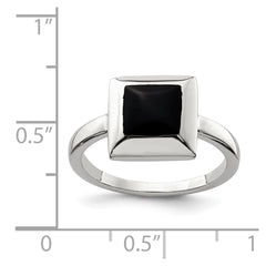 Sterling Silver Onyx Ring - 3
