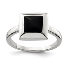 Sterling Silver Onyx Ring - 4