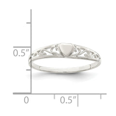 Sterling Silver Heart Ring - 21