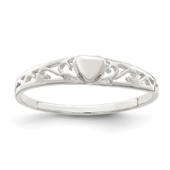 Sterling Silver Heart Ring - 21
