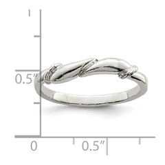 Sterling Silver Swirl Ring - 6