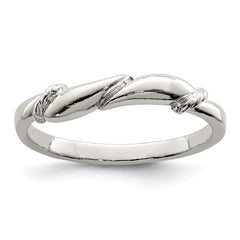 Sterling Silver Swirl Ring - 6