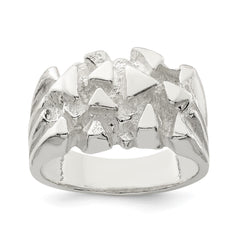 Sterling Silver Nugget Ring - 15