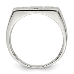 Sterling Silver Solid Dad Ring - 2