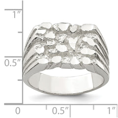 Sterling Silver Nugget Ring - 5