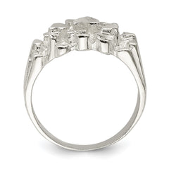 Sterling Silver Men's Nugget Ring - 12