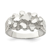 Sterling Silver Men's Nugget Ring