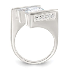 Sterling Silver CZ Ring - 8