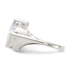 Sterling Silver CZ Ring - 8