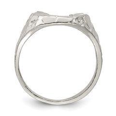 Sterling Silver Horseshoe Ring - 7
