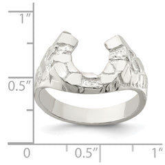 Sterling Silver Horseshoe Ring - 7