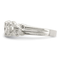 Sterling Silver Nugget Ring - 10