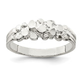 Sterling Silver Nugget Ring - 10