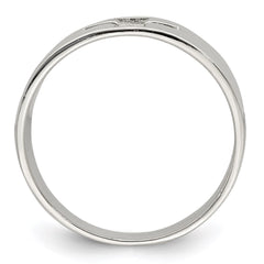 Sterling Silver Cross Cutout Ring - 2