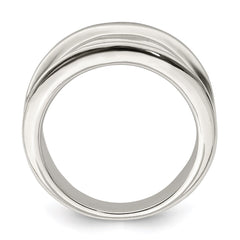 Sterling Silver 15mm Tapered Ring - 3