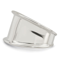 Sterling Silver 15mm Tapered Ring - 3