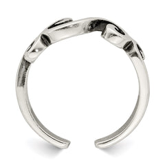 Sterling Silver Antiqued Toe Ring - 2