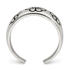 Sterling Silver Antiqued Toe Ring - 3